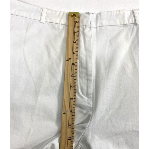 JM Collections Pants Womens Plus Size 16 White Capri Slacks Pockets‎ Casual - Picture 6 of 9